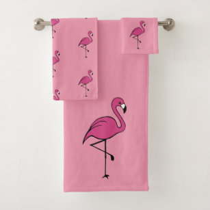 Toalhas de Banho Flamingo, Cor-de-Rosa, Bonitas, A