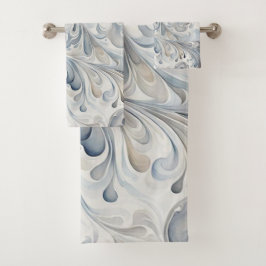 Toalhas de Banho Folhas Abstratas
