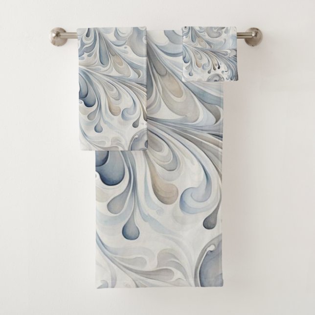 Toalhas de Banho Folhas Abstratas (Insitu)