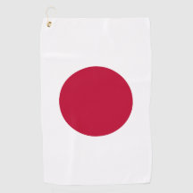 Toalhas de Golfe Bandeira do Japão Hinomaru Sol Na