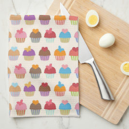 Toalhas De Mão Cupcakes Torre de Microfibra Cozinha