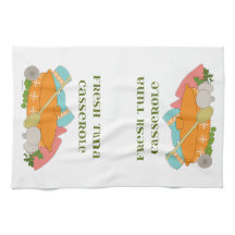 Design retro bonito da cozinha da caçarola do atum