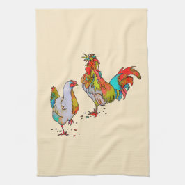 Toalhas De Mão Fiesta Chickens Kitchen Towel 16" x 24"