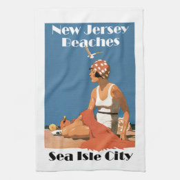 Toalhas De Mão Nova Jersey Beaches ~ Sea Isle City