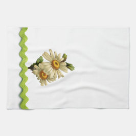 Toalhas De Mão Pale Green Daisy