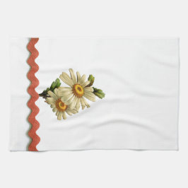 Toalhas De Mão Peach Daisy