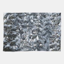 Toalhas De Mão Textura de árvore de abertura de neve