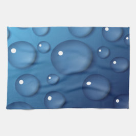 Toalhas De Mão Textura de gota de água azul