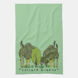 Toalhas De Mão Verdes formais do Collard