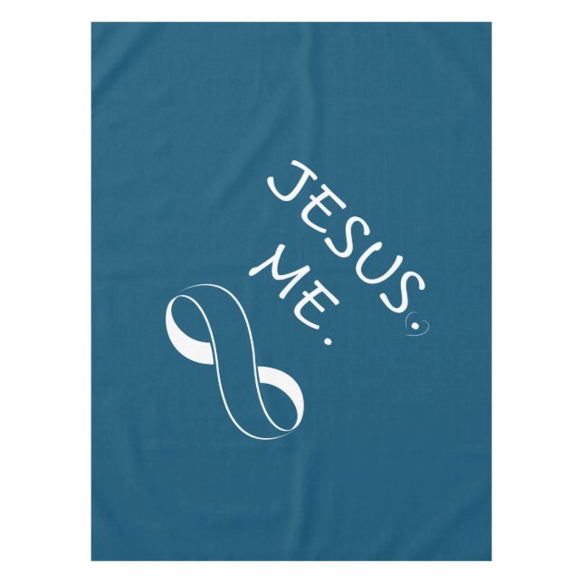 Toalhas de Mesa Jesus Me Infinity Festas Cristãs (Frente)