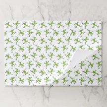 Toalhas de papel de rã, tapetes de mesa de jardim