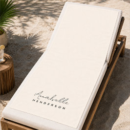 Toalhas de Praia Monogramadas | Presente de Toalha