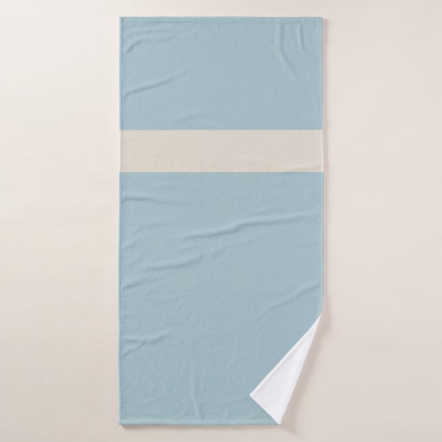 Toalhas de Spa Azul e Branco Calma Costeira  (Toalha de Banho)