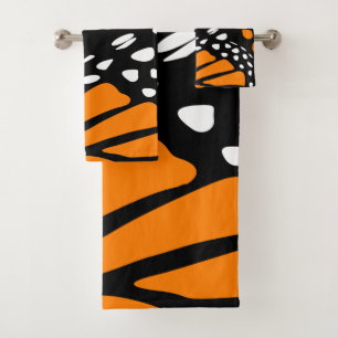 Toalhas Design da Monarca Borboleta Wing - Conjunto de Toa