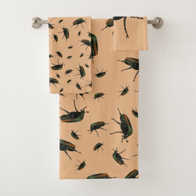 Toalhas do banho do Inseto do besouro - Telas de l (Insitu)