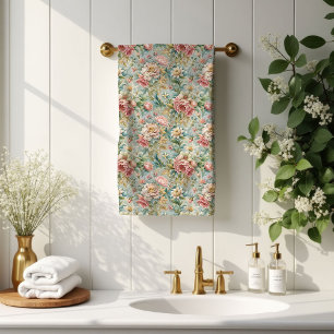 Toalhas Pastel Bloom Rococó Estilo de Banheiro Ins