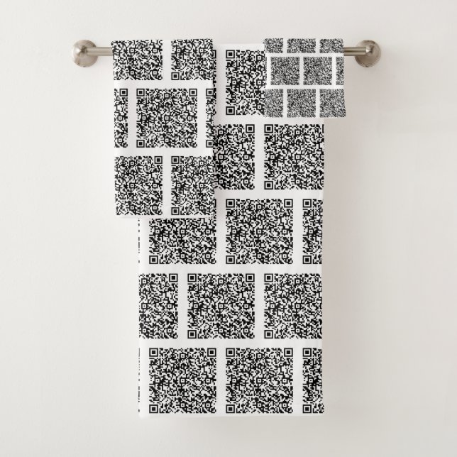 Toalhas Personalizado Seu Conjunto De Bandejas De Código Q (Insitu)