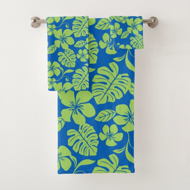 TOALHAS PINK BIKINI (AZUL/VERDE) CONJUNTO DE TOWEL DO BANH (Insitu)