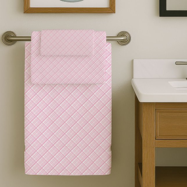 Toalhas Rosa Claro Modernas Atualização Suave para (Trendy Light Pink Towels Soft Bathroom Upgrade)