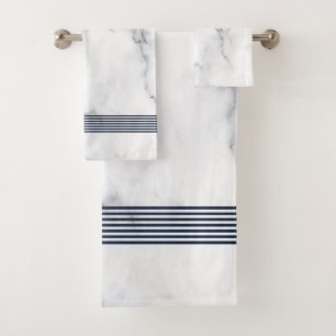 Toalhas Torre preta de mármore branco conjunto de banhos p