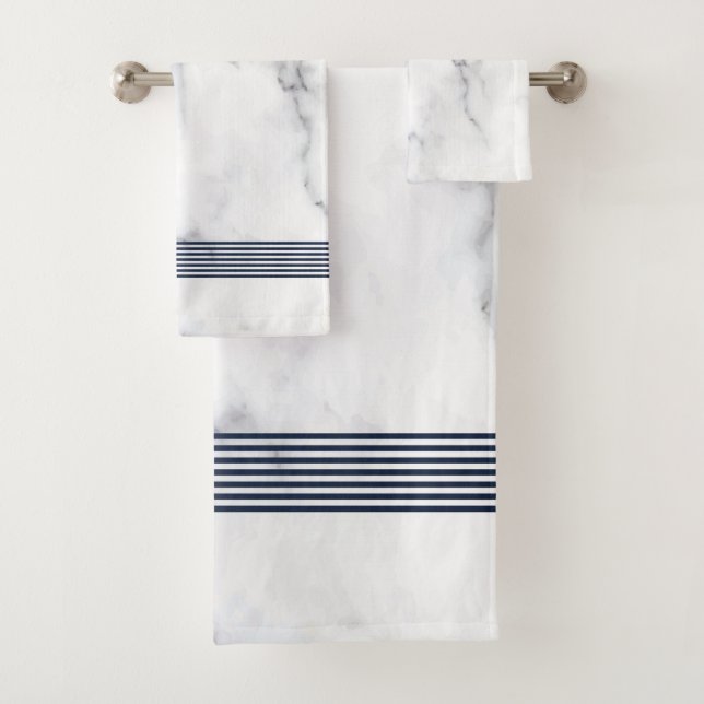 Toalhas Torre preta de mármore branco conjunto de banhos p (Insitu)