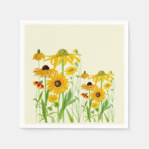 Toalhetes de girassol Papel guardanapos