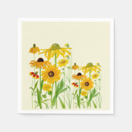 Toalhetes de girassol Papel guardanapos