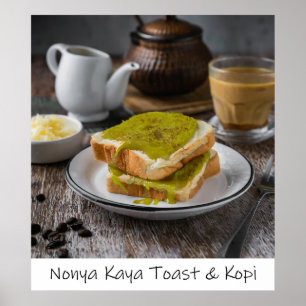 Toast De Nonya Kaya E Impressão De Arquivamento De