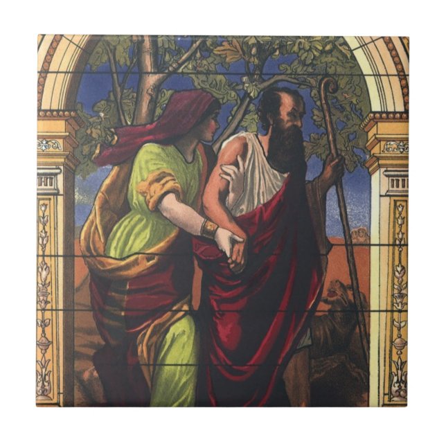 Tobit Cego e Esposa Anna, Religião Antiga (Frente)