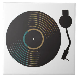 Toca-Discos de Vinil Vintage Minimalista Música