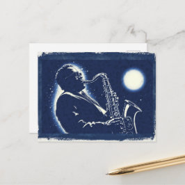 Toca Jazz Blues Sax Músico Pop Art Notas Musicais