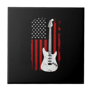 Toca música da bandeira americana dos EUA violão e