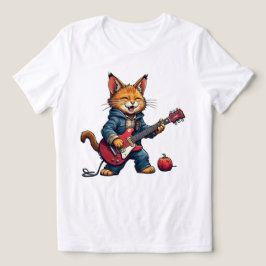Toca violão gato laranja