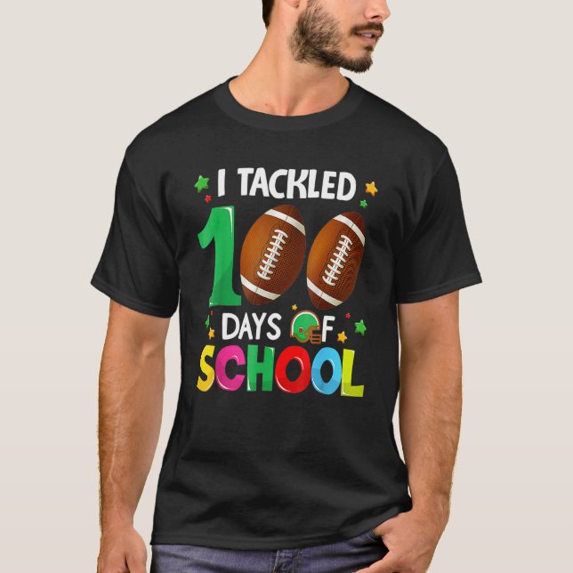 Tocados 100 Dias De Camisa Escolar, Futebol 100º D (Frente)