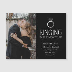 Tocando no Ano Novo Salve o Magneta de Fotografias