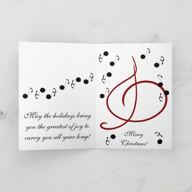 Tocar os Sinos de Natal Notas Musicais Felizes  (Interior)