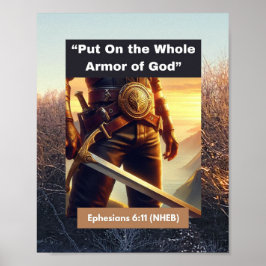 Toda a Armadura de Deus - Papel Poster