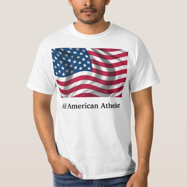 Toda a camisa ateu americana (Frente)