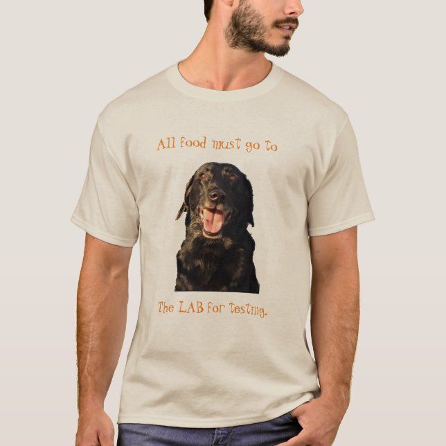 Toda a comida deve ir à camiseta do laboratório (Frente)