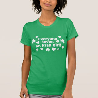 Toda a gente adora uma camiseta de menina irlandes