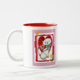 Toda minha caneca do gato dos namorados do amor