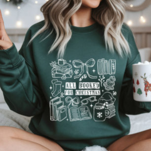 Toda Reservada para o Natal Doodle Camiseta Térmic
