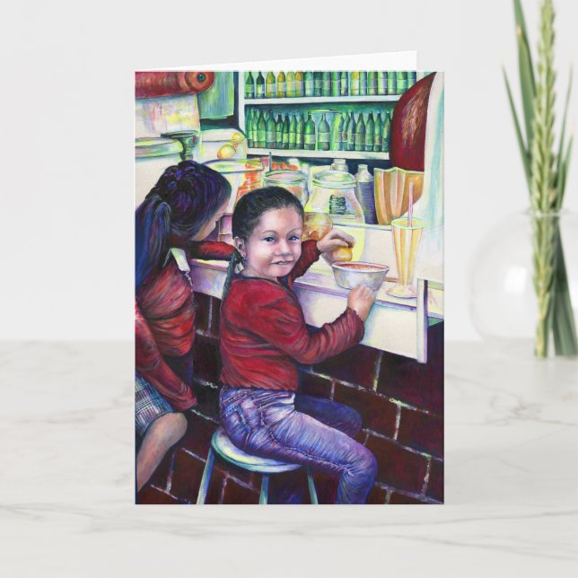 Todas As Boas Garotas Recebem Cartão de Saudação d (Frente)