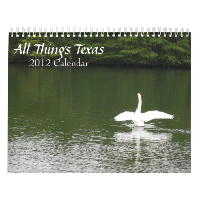 Todas as Coisas Texas Calendário 2012 (Capa)