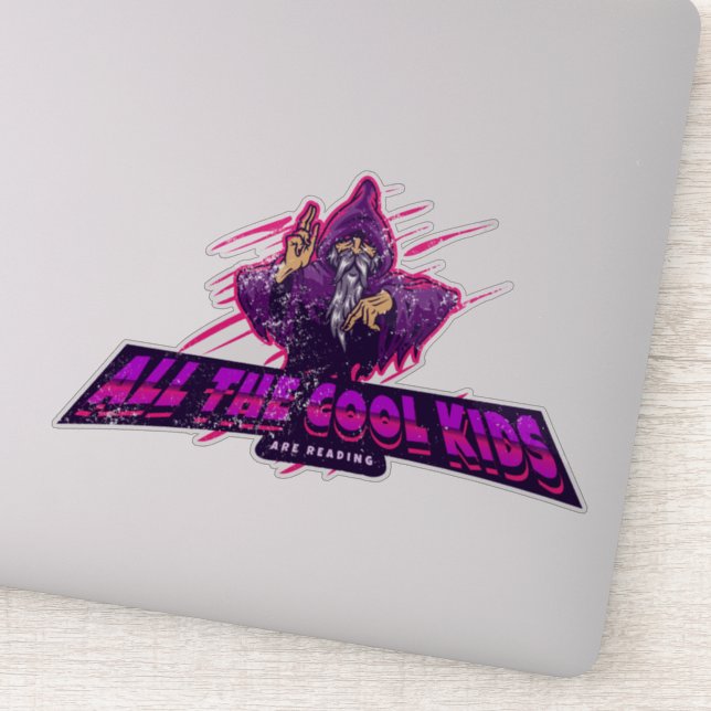 Todas as crianças legal estão lendo o adesivo do m (Detalhe)