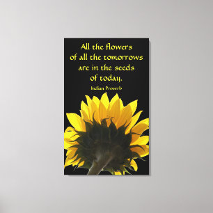 Todas As Flores Canvas De Girassol