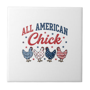 Todas As Galinhas Patrióticas Americanas Camisa De