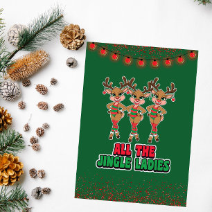 Todas as Mulheres de Jingle Cartão de Natal Engr