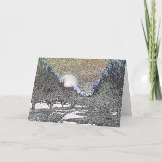 Todas As Ocasiões Saudações De Lua De Cartão Subem (Frente)