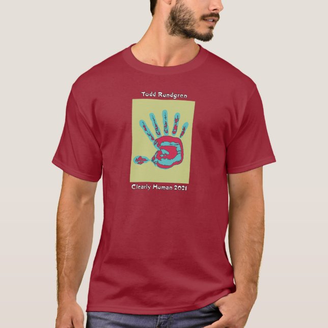 Todd Rundgren Claramente Humano Camiseta Verde (Frente)